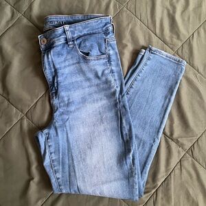 Blue American Eagle High-Rise Jeggings